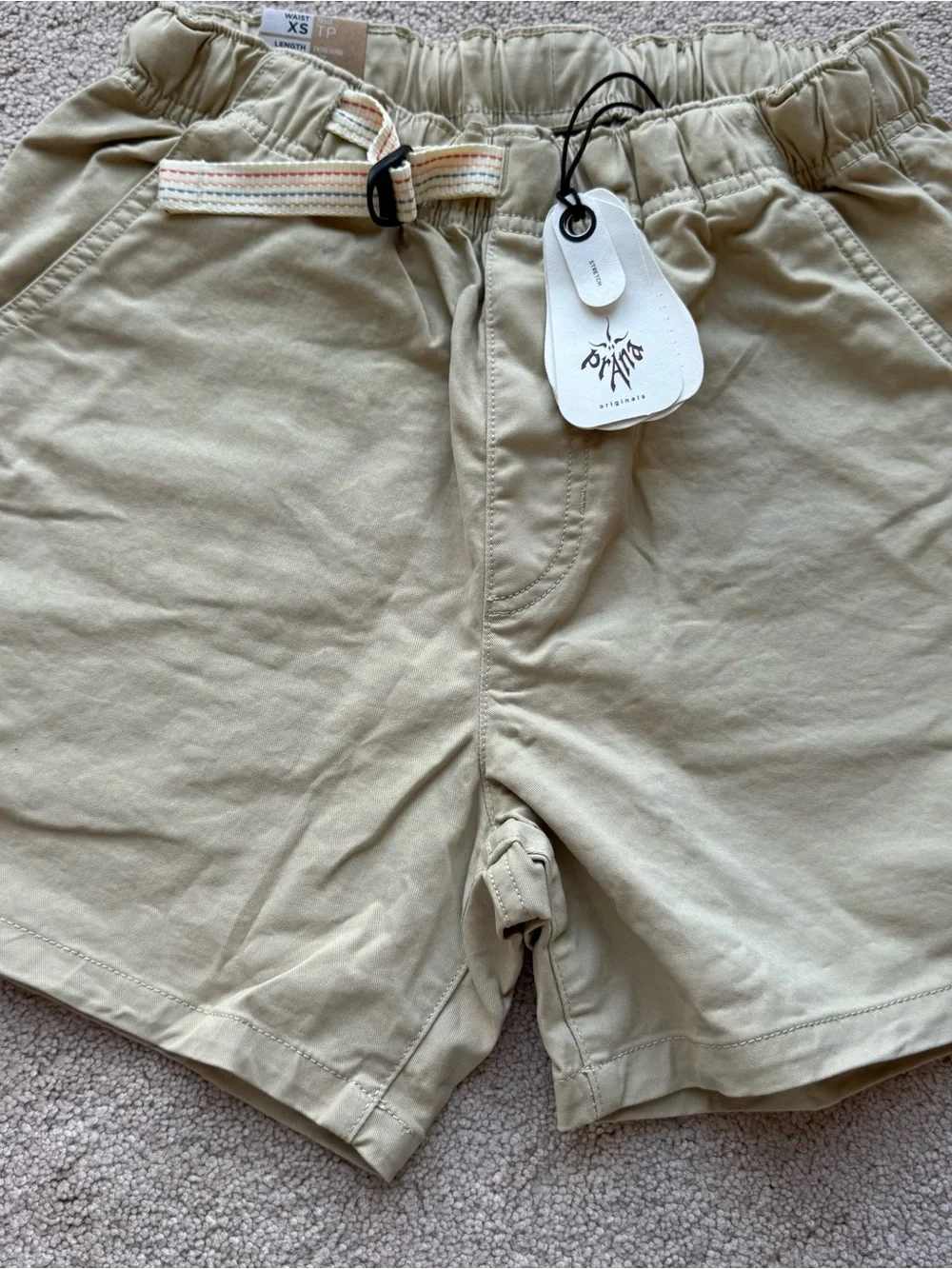 NWT prAna Originals Mojave Stretch Shorts XS - Khaki 5